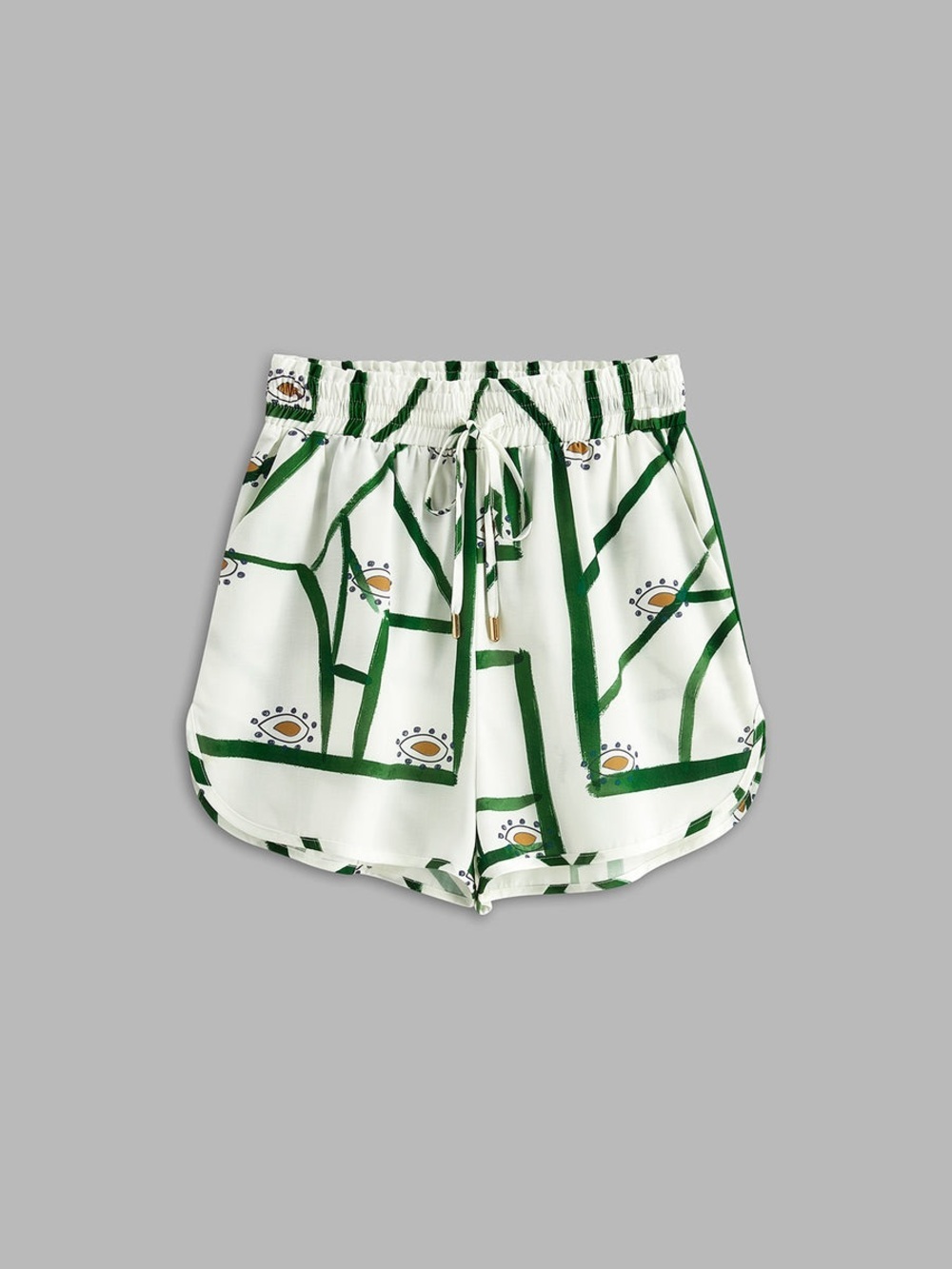 Commense Print Drawstring Shorts Set - Picture 5 of 7